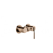 Gessi Ingranaggio Смеситель для душа встраиваемый, на 2 потребителя, внешняя часть, цвет: copper PVD 63580#030