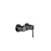 Gessi Ingranaggio Смеситель для душа встраиваемый, на 2 потреб., внеш. часть, цвет: black metal PVD 63580#706