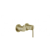Gessi Ingranaggio Смеситель для душа встраиваемый, на 2 потр., внеш. часть, цвет: brushed brass PVD 63580#727