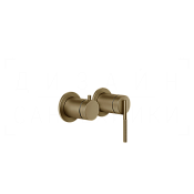 Gessi Ingranaggio Смеситель для душа встраив., на 2 потреб., внешняя часть, цвет: deep bronze PVD 63580#791