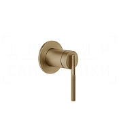 Gessi Ingranaggio Смеситель для душа встраив., на 1 потреб., внешняя часть, цвет: warm bronze PVD 63609#726