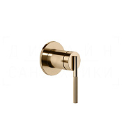 Gessi Ingranaggio Смеситель для душа встраиваемый, на 1 потреб., внеш. часть, цвет: warm bronze PVD 63609#735