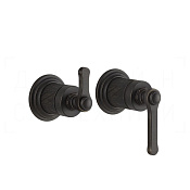 Gessi Venti20 Смеситель для душа встраиваемый, на 2 потребителя, внешняя часть, цвет: aged bronze 65038#187