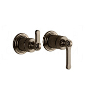 Gessi Venti20 Смеситель для душа встраив., на 2 потр., внеш. часть, цвет: coffee bronze brushed PVD 65038#761
