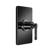 Gessi Venti20 Смеситель для душа встраиваемый, на 1 потребитель, внеш. часть, цвет: black metal PVD 65061#706