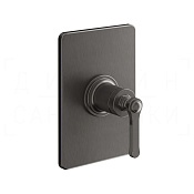 Gessi Venti20 Смеситель для душа встраив., на 1 потр., внешняя часть, цвет: black metal brushed PVD 65061#707