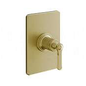 Gessi Venti20 Смеситель для душа встраиваемый, на 1 потребитель, внешняя часть, цвет: gold brushed 65061#716