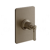 Gessi Venti20 Смеситель для душа встраив., на 1 потр., внеш. часть, цвет: coffee bronze brushed PVD 65061#761
