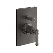Gessi Venti20 Смеситель для душа встраив., на 2 потр., внешняя часть, цвет: black metal brushed PVD 65079#707