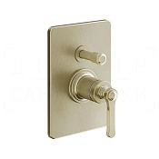 Gessi Venti20 Смеситель для душа встраиваемый, на 2 потреб., внешняя часть, цвет: brushed brass PVD 65079#727