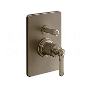 Gessi Venti20 Смеситель для душа встраив., на 2 потр., внеш. часть, цвет: coffee bronze brushed PVD 65079#761