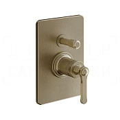 Gessi Venti20 Смеситель для душа встраив., на 2 потр., внешняя часть, цвет: deep bronze brushed PVD 65079#791