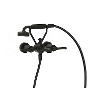 Gessi Venti20 Смеситель для ванны, с душевым гарнитуром, излив 22 см, цвет: aged bronze 65113#187