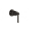 Gessi Venti20 Смеситель для душа встраив., на 1 потр., внешняя часть, цвет: black metal brushed PVD 65131#707