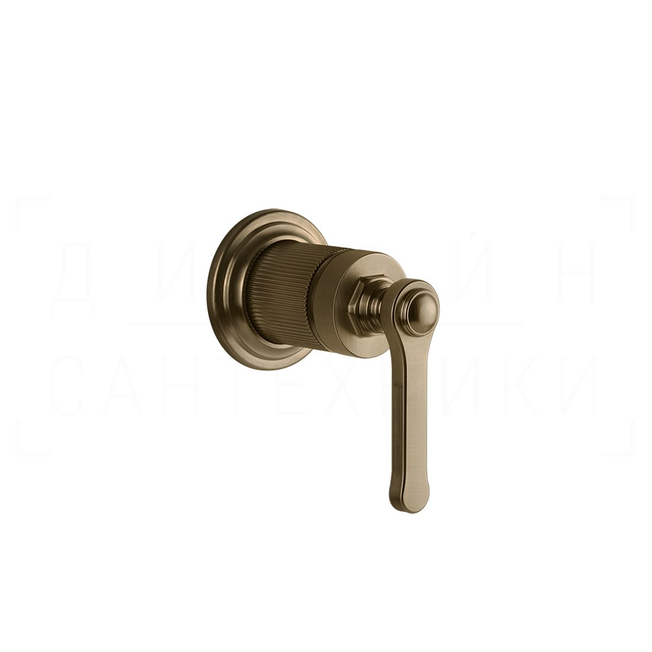 Gessi Venti20 Смеситель для душа встраив., на 1 потр., внешняя часть, цвет: deep bronze brushed PVD 65131#791