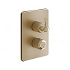 Gessi Venti20 Термостат для душа встраив., на 3 потр., внешняя часть, цвет: warm bronze brushed PVD 65137#726