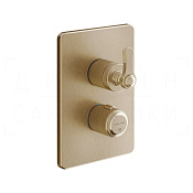 Gessi Venti20 Термостат для душа встраив., на 3 потр., внешняя часть, цвет: warm bronze brushed PVD 65137#726