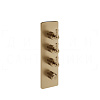 Gessi Venti20 Термостат для душа встраив., на 3 потр., внешняя часть, цвет: warm bronze brushed PVD 65204#726