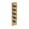 Gessi Venti20 Термостат для душа встраив., на 4 потр., внешняя часть, цвет: warm bronze brushed PVD 65208#726