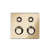 Gessi Hi-Fi Eclectic Термостат для душа встраив., на 2 потреб., внешняя часть, цвет: warm bronze PVD 65232#735