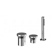 Gessi Origini Смеситель на борт ванны на 3 отверстия, без излива, с ручным душем, цвет: chrome 66043#031