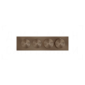 Gessi Origini Термостат для душа встраив., на 2 потр., внеш. часть, цвет: coffee bronze brushed PVD 66222#761