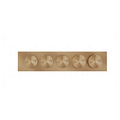 Gessi Origini Термостат для душа встраив., на 3 потр., внешняя часть, цвет: warm bronze brushed PVD 66224#726