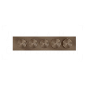 Gessi Origini Термостат для душа встраив., на 3 потр., внеш. часть, цвет: coffee bronze brushed PVD 66224#761