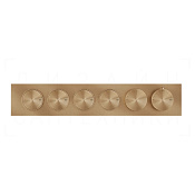 Gessi Origini Термостат для душа встраив., на 4 потр., внешняя часть, цвет: warm bronze brushed PVD 66226#726