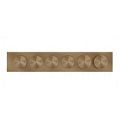 Gessi Origini Термостат для душа встраив., на 4 потр., внешняя часть, цвет: deep bronze brushed PVD 66226#791