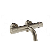 Gessi Habito Термостат для ванны, без душевого гарнитура, излив 19,7 см, цвет: finox brushed nickel 70013#149