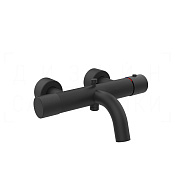 Gessi Habito Термостат для ванны, без душевого гарнитура, излив 19,7 см, цвет: matte black 70013#299