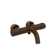 Gessi Habito Термостат для ванны, без душевого гарнитура, излив 19,7 см, цвет: dark bronze 70013#845