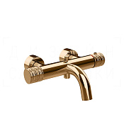 Gessi Habito Смеситель для ванны термостатич., без душ. гарн., излив 19,7 см, цвет: warm bronze PVD 70313#735