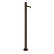 Gessi Habito Смеситель для ванны напольный, без душевого гарнитура, излив 16,4 см, цвет: dark bronze 70495#845