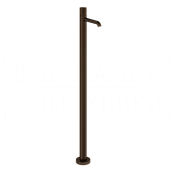 Gessi Habito Смеситель для ванны напольный, без душевого гарнитура, излив 16,4 см, цвет: dark bronze 70595#845