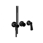 Gessi Ventaglio Смеситель для душа встраиваемый, на 2 потреб., внешняя часть, цвет: black metal PVD 72036#706