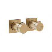 Gessi Inverso Термостат для душа встраив., на 3 потр., внешняя часть, цвет: warm bronze brushed PVD 73036#726