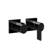 Gessi Inverso Смеситель для душа встраиваемый, на 2 потребителя, внеш. часть, цвет: black metal PVD 73538#706
