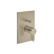 Gessi Inverso Смеситель для душа встраиваемый, на 2 потреб., внеш. часть, цвет: finox brushed nickel 73579#149