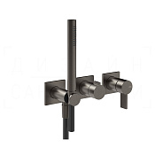 Gessi Inverso Смеситель для душа встраив., на 2 потр., внешняя часть, цвет: black metal brushed PVD 73636#707