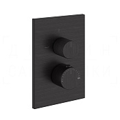 Gessi Inverso Термостат для душа встраиваемый, на 3 потребителя, внешняя часть, цвет: aged bronze 73637#187