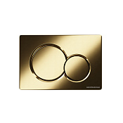 Ceramicanova Balance Кнопки смыва для унитаза, пластик, цвет: брашированное золото CN12-003BG