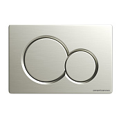 Ceramicanova Balance Кнопки смыва для унитаза, пластик, цвет: брашированный никель CN12-003BN