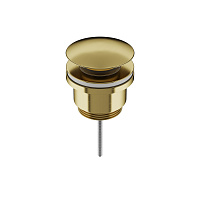 Ceramicanova Донный клапан универсальный click-clack, цвет: брашированное золото 70003BG