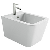 Ceramicanova Miro Биде подвесное 36х52 см c 1 отв. под смеситель и переливом, цвет: белый глянцевый CN11004