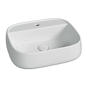 Ceramicanova Fonte Раковина подвесная 50х42,5 см, с креплением, без перелива, цвет: белый глянцевый CN5051
