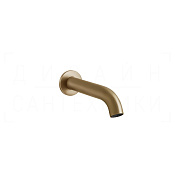 Gessi 316 Излив настенный для ванны 17,2 см, фиксированный, цвет: warm bronze brushed PVD 54008#726