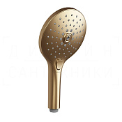 Gessi Ручной душ с 3 видами струи, с переключателем, цвет: warm bronze brushed PVD 47351#726