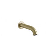 Gessi 316 Излив настенный для ванны 17,2 см, фиксированный, цвет: brushed brass PVD 54008#727